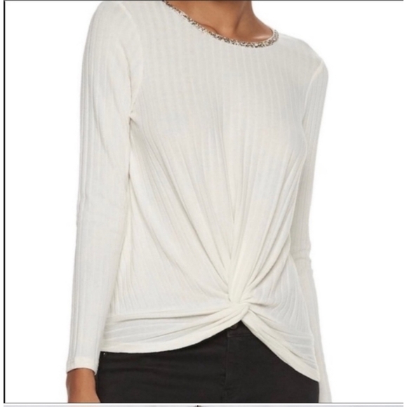 Juicy Couture Embellished Twist Front Sweater - Picture 1 of 11